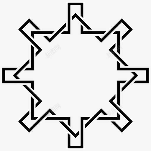16复合星图标svg_新图网 https://ixintu.com 16 复合星
