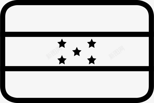 洪都拉斯旗世界节图标svg_新图网 https://ixintu.com 世界 区 国 圆世界旗 地 洪都拉斯旗 节