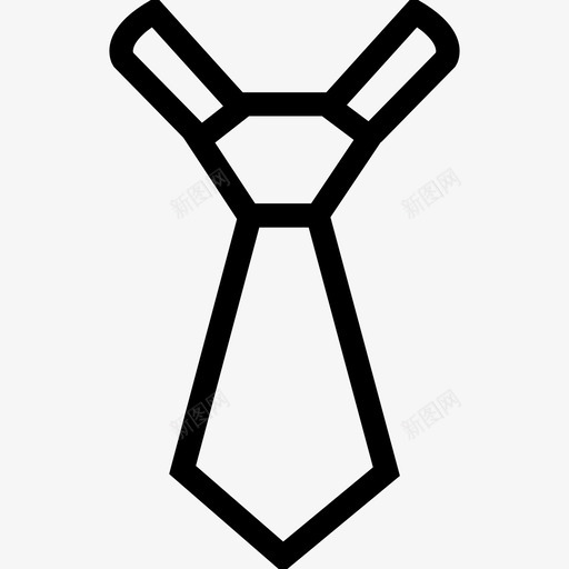 领带正式领带双温莎结图标svg_新图网 https://ixintu.com 双温莎结 正式领带 领带