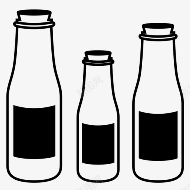 瓶子奶瓶液体图标图标