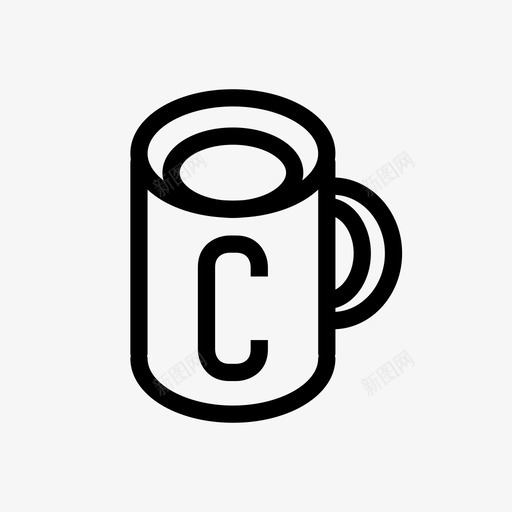 工艺咖啡杯时尚元素图标svg_新图网 https://ixintu.com 工艺咖啡杯 时尚元素
