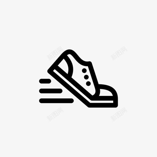 运动鞋跑步鞋图标svg_新图网 https://ixintu.com 保健 短跑 跑步 运动 运动鞋 速度 鞋