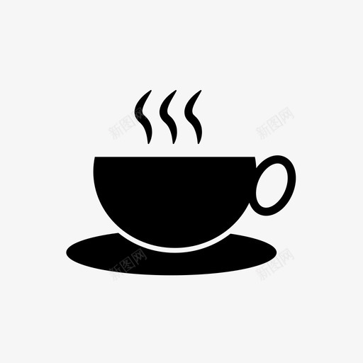 茶茶杯马克杯图标svg_新图网 https://ixintu.com 咖啡杯 热咖啡 热茶 热饮 茶 茶logo 茶杯 马克杯
