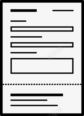 文件版式信函图标图标