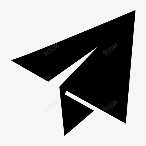 纸飞机风玩具图标svg_新图网 https://ixintu.com 发送 尾巴 折叠 玩具 纸飞机 邮件 风 飞行