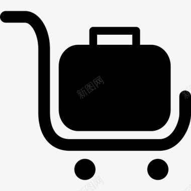 行李车购物车购物者图标图标