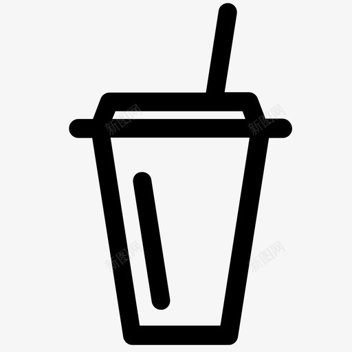 杯子奶昔吸管图标svg_新图网 https://ixintu.com 去咖啡 吸管 咖啡 外卖 外卖杯 奶昔 杯子 纸杯 饮料