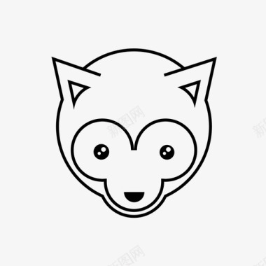 狐狸动物土狼图标图标