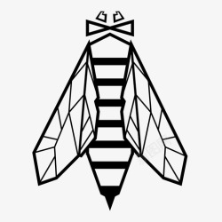 嗡嗡作响蜜蜂昆虫蜂蜜图标高清图片