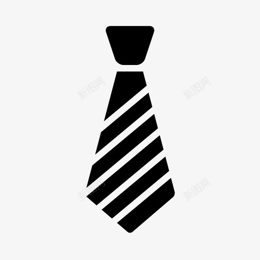 领带款式男士图标svg_新图网 https://ixintu.com 商务 套装 时尚 服装 服装和配件 款式 正装 男士 配饰 领带