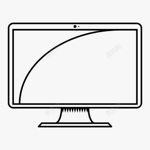 台式机坏的电脑显示器图标svg_新图网 https://ixintu.com 修理 台式机 坏的 屏幕 普通电线 电脑显示器 电视 破裂