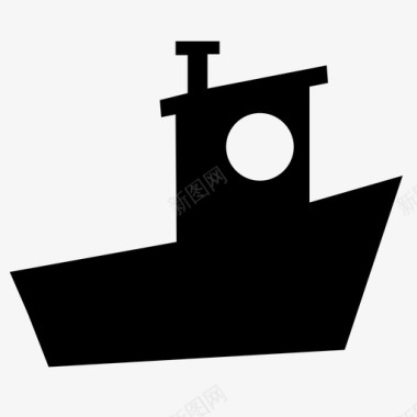 拖船海洋帆船图标图标