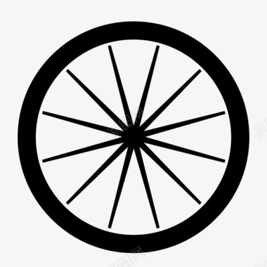 轮胎自行车车轮图标图标