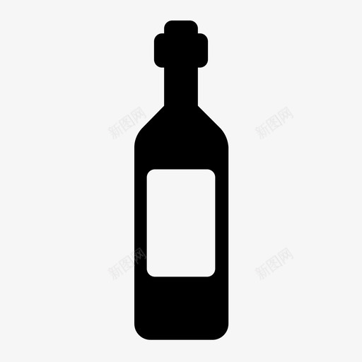 葡萄酒酒精瓶子图标svg_新图网 https://ixintu.com 可回收物 标签 玻璃杯 玻璃瓶 瓶子 葡萄酒 软木塞 酒精 饮料