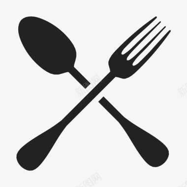 采购产品餐具叉子和勺子桌子设置图标图标