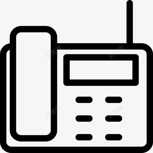 电话电信固定电话图标svg_新图网 https://ixintu.com 呼叫 固定电话 手持电话 无线 电信 电话