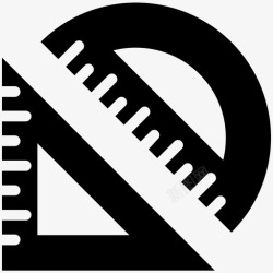 各种比例三角形图标设置正方形和量角器度刻度器具图标高清图片
