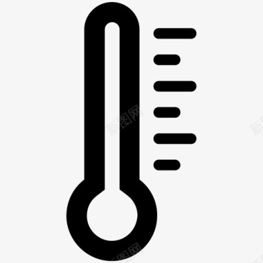 温度计冷数字温度计图标图标