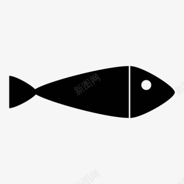 鱼海鲑鱼图标图标