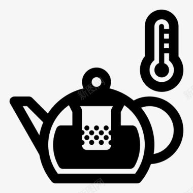 茶温冲茶火炉图标图标