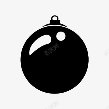 圣诞饰品装饰铃铛图标图标