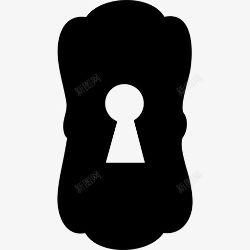 大钥匙孔黑色的形状形状钥匙孔图标svg_新图网 https://ixintu.com 大钥匙孔黑色的形状 形状 钥匙孔