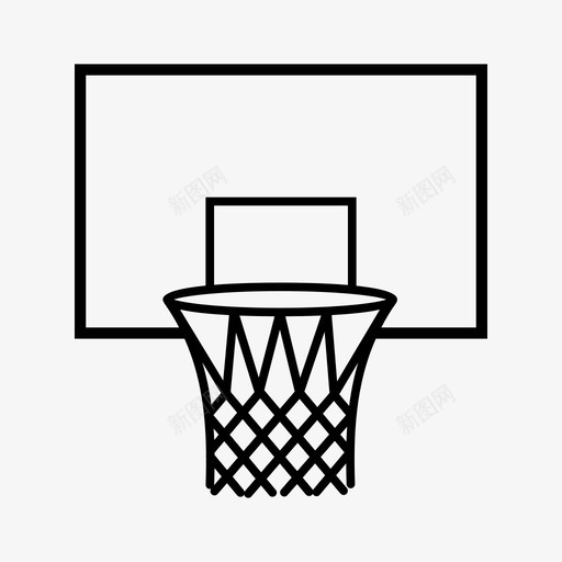 篮球圈投篮得分图标svg_新图网 https://ixintu.com nba 体育 得分 投篮 篮板 篮球圈 网 运球
