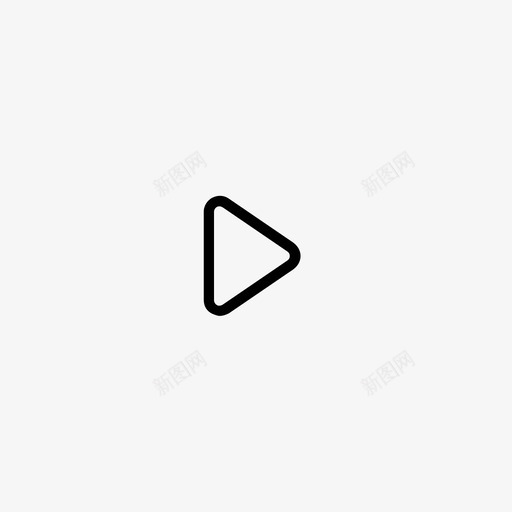 播放观看开始图标svg_新图网 https://ixintu.com 前进 开始 播放 播放歌曲 播放视频 播放音乐 玩游戏 电子商务线条艺术 观看