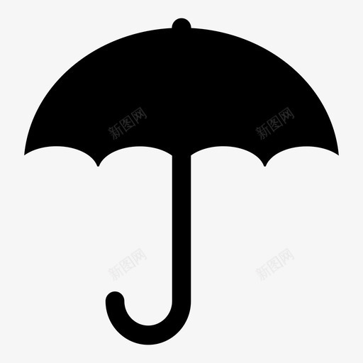 雨伞恶劣天气遮盖图标svg_新图网 https://ixintu.com 保护 恶劣天气 水 潮湿 遮盖 防水 雨 雨伞