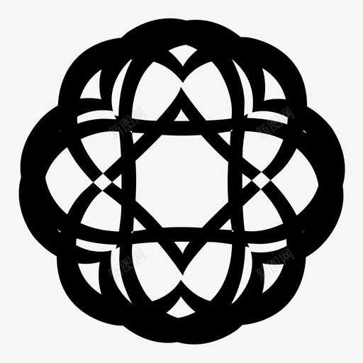 图案对称形状图标svg_新图网 https://ixintu.com 中华人民共和国西藏自治区 中国西藏 吉祥八宝 图案 图案图案 对称 形状 曲线 曼陀罗 神圣 美丽 装饰 西藏