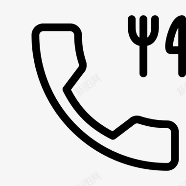 餐厅预订电话演出图标图标