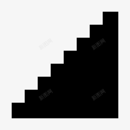 台阶下降锻炼图标svg_新图网 https://ixintu.com 上升 下降 台阶 失败 成功 楼梯 行走 讲台 锻炼