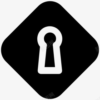 钥匙槽安全钥匙槽安全标志图标图标