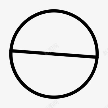 圆系列线交叉抽象圆图标图标