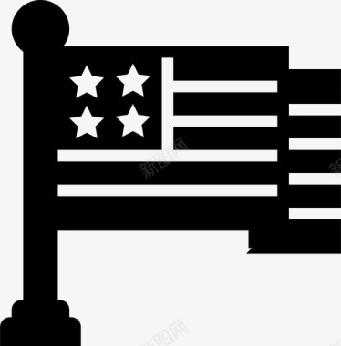 美国国旗五彩缤纷民主图标图标