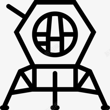 阿波罗登月舱火箭发射图标图标