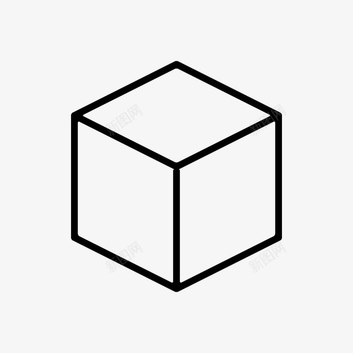 等轴测视图立方体建模图标svg_新图网 https://ixintu.com 三维 建模 立方体 等轴测视图 视图 软件工具 透视