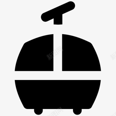 升降椅运输粗体图标图标