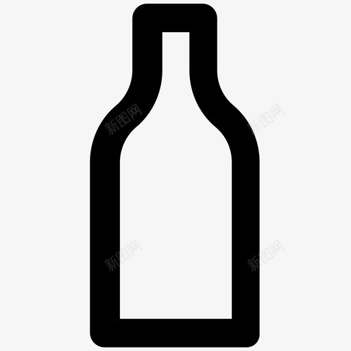 酒瓶酒店粗体线条图标svg_新图网 https://ixintu.com 酒店粗体线条图标 酒瓶