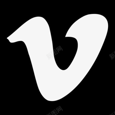 维米欧字母标志在一个正方形社交酷图标图标