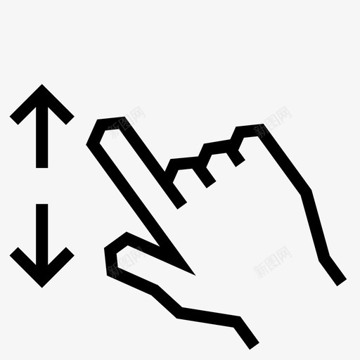 展开设置调整大小图标svg_新图网 https://ixintu.com 展开 手 手势 手指 放大 更改 箭头 角度手势 设置 调整 调整大小