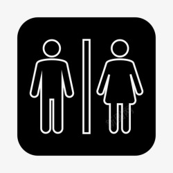 女人焦虑洗手间厕所叹息图标高清图片