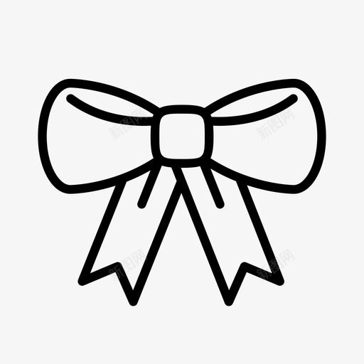 丝带蝴蝶结彩色图标svg_新图网 https://ixintu.com 丝带 包装 圣诞节 彩色 环 礼物 蝴蝶结 领带
