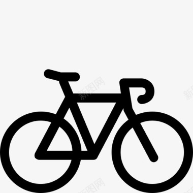 自行车轮胎旅行图标图标