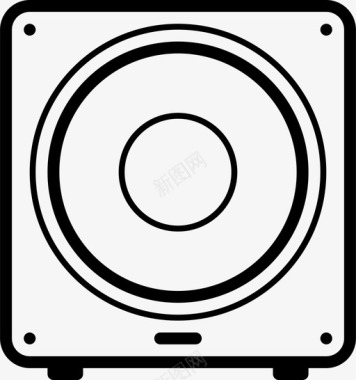 扬声器2低音音箱图标图标