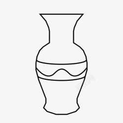 陶土花瓶采购产品花瓶容器瓮图标高清图片