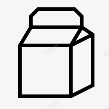 牛奶盒盒子罐头图标图标
