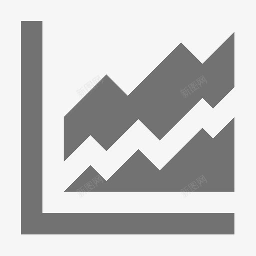 锯齿形图表市场和经济材料标图标svg_新图网 https://ixintu.com 市场和经济材料设计图标 锯齿形图表