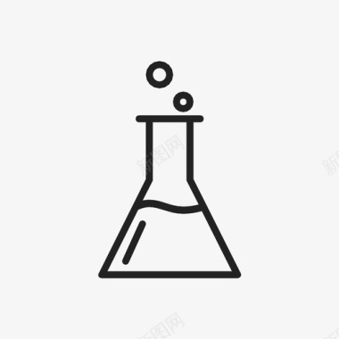 锥形瓶化学实验图标图标