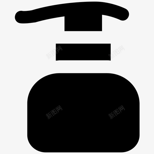 皂液器时尚大胆的固体图标svg_新图网 https://ixintu.com 时尚大胆的固体图标 皂液器